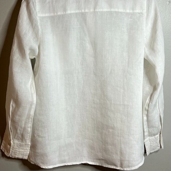Soft Surroundings Bettina Shirt Size M in White color - Picture 3 of 6